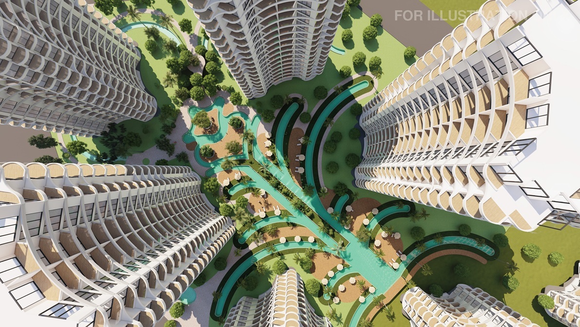 Caesar Palm Jumeirah – architektura i przestrzenie wspólne premium